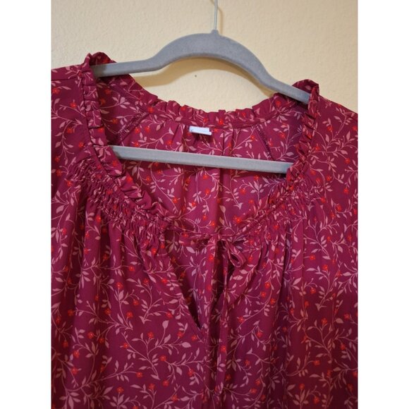 Old Navy Cottagecore Balloon Sleeve Boho Peasant Midi Dress‎  XL - Picture 4 of 9